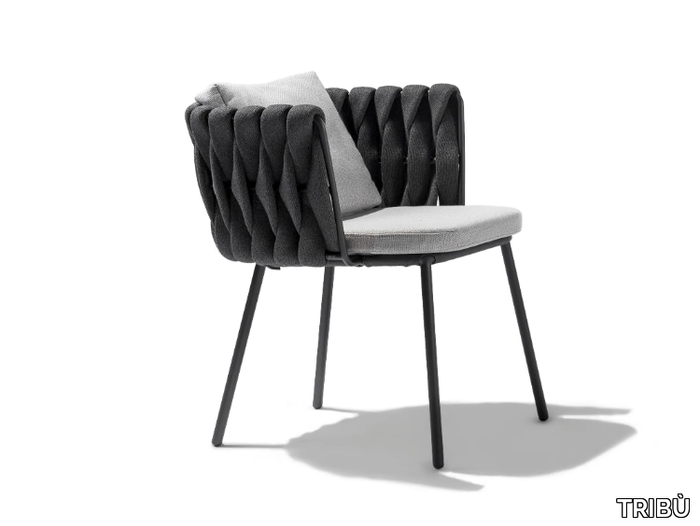 TOSCA - Dining chair with armrests _ TRIBÙ