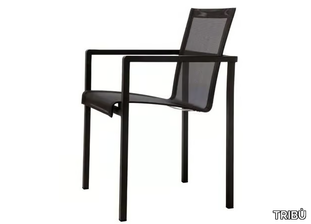 NATAL ALU - Garden dining chair with armrests _ TRIBÙ