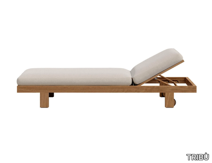 PURE - Teak sun lounger _ TRIBÙ