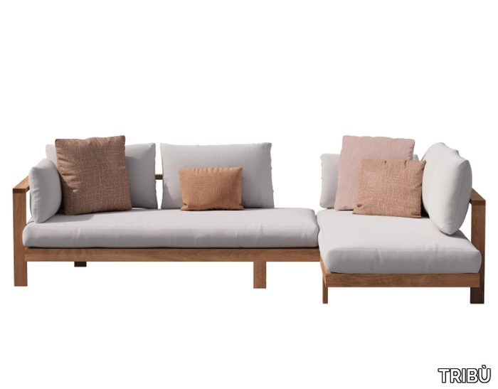 PURE - Sectional fabric garden sofa _ TRIBÙ