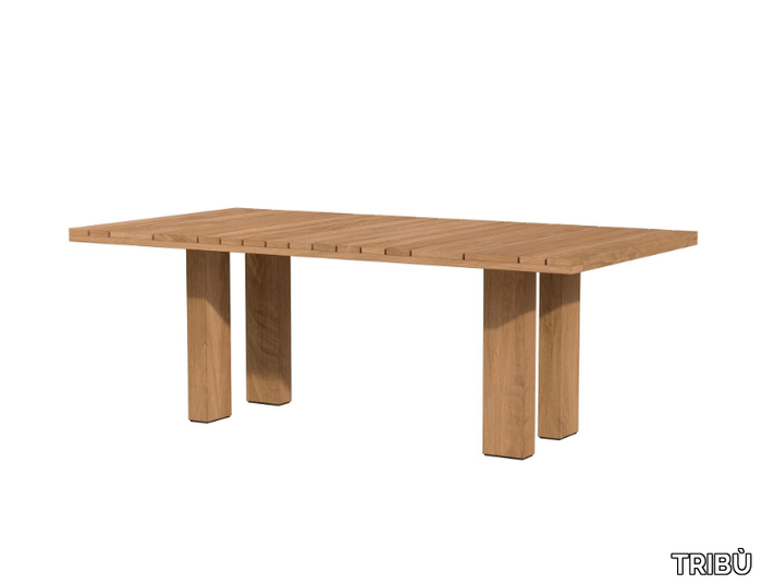 SURO - Rectangular teak table _ TRIBÙ