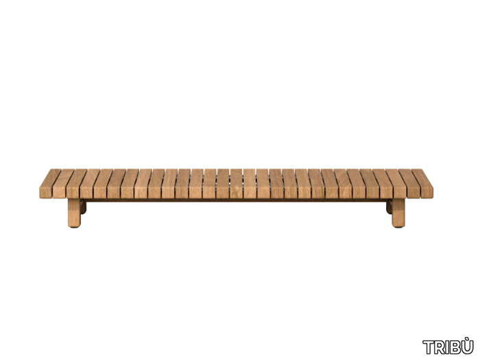 VIS À VIS - Teak garden bench _ TRIBÙ