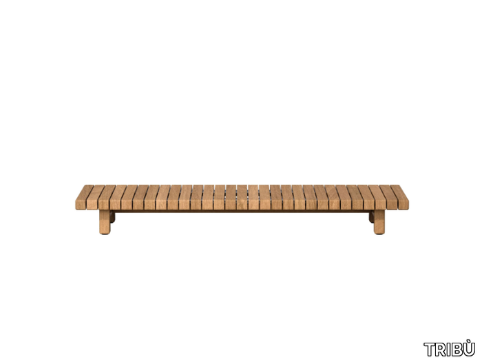 VIS À VIS - Low teak coffee table _ TRIBÙ