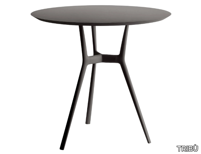 BRANCH - Round powder coated aluminium garden table _ TRIBÙ