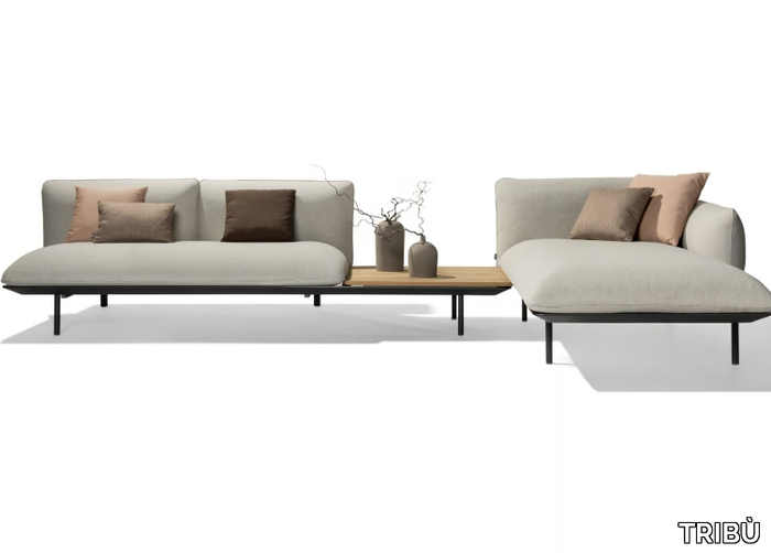 SENJA - Corner modular fabric garden sofa _ TRIBÙ