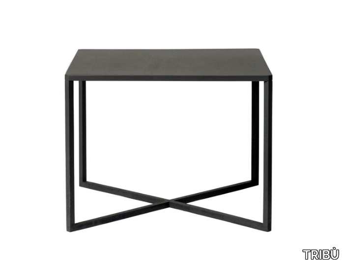 NATAL ALU X - Low square powder coated aluminium coffee table _ TRIBÙ