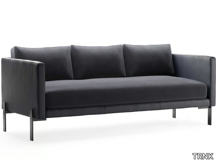 TRUSS - 3 seater leather and fabric sofa _ TRNK