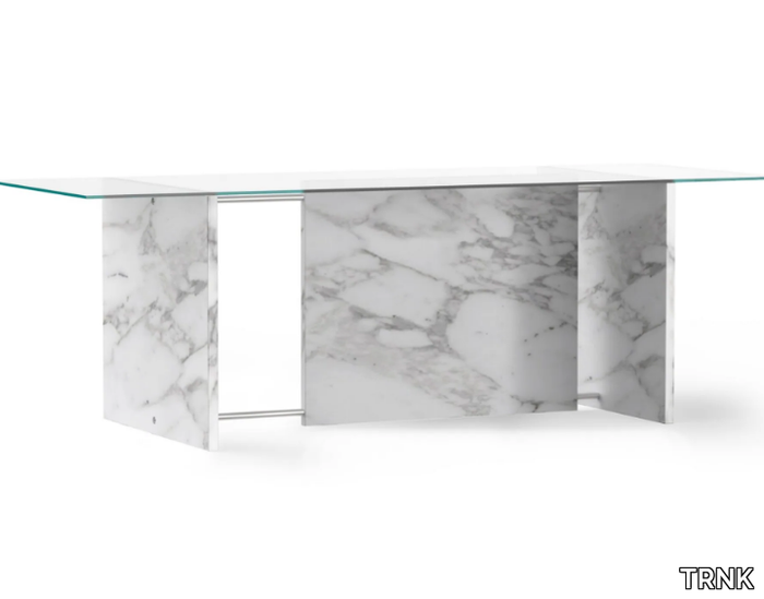 SEGMENT - Rectangular Calacatta marble table _ TRNK