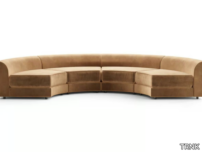 MAURA - Modular curved fabric sofa _ TRNK