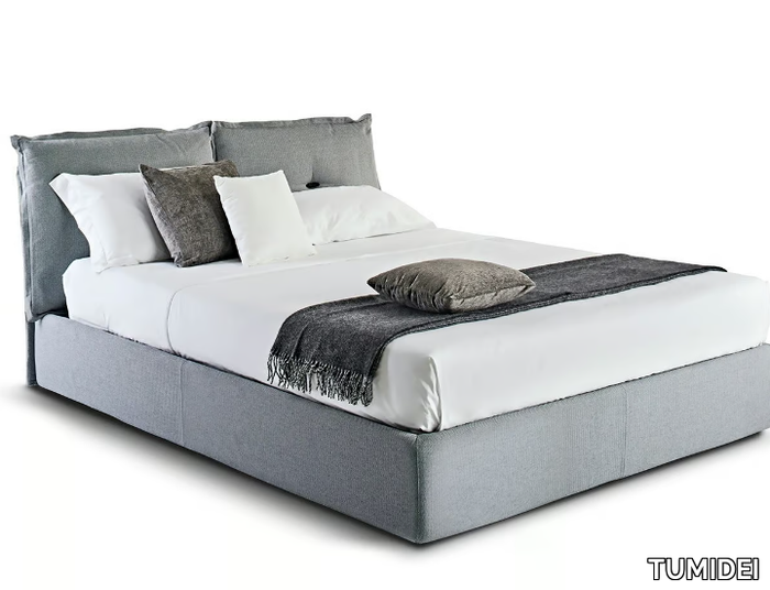 COZY - Upholstered fabric bed with removable cover _ TUMIDEI