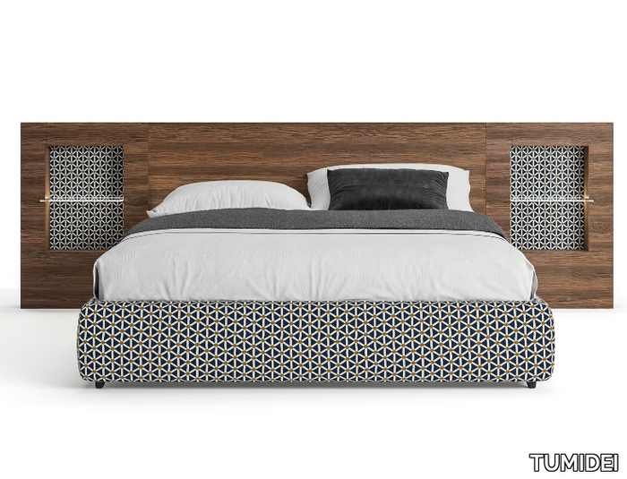 PLAN - Double bed with integrated nightstands _ TUMIDEI