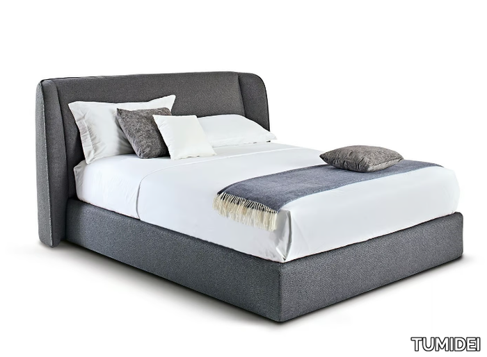 TENDER - Upholstered fabric storage bed _ TUMIDEI