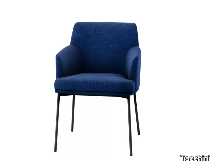 MONTEVIDEO - Fabric chair with armrests _ Tacchini