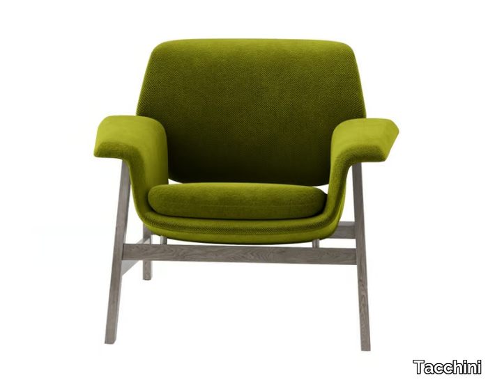 AGNESE - Fabric armchair with armrests _ Tacchini