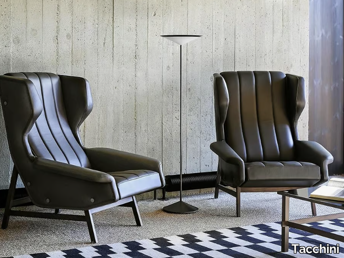 GIULIA - Wing leather armchair _ Tacchini