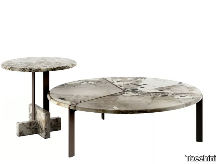 JOAQUIM - Round marble coffee table _ Tacchini