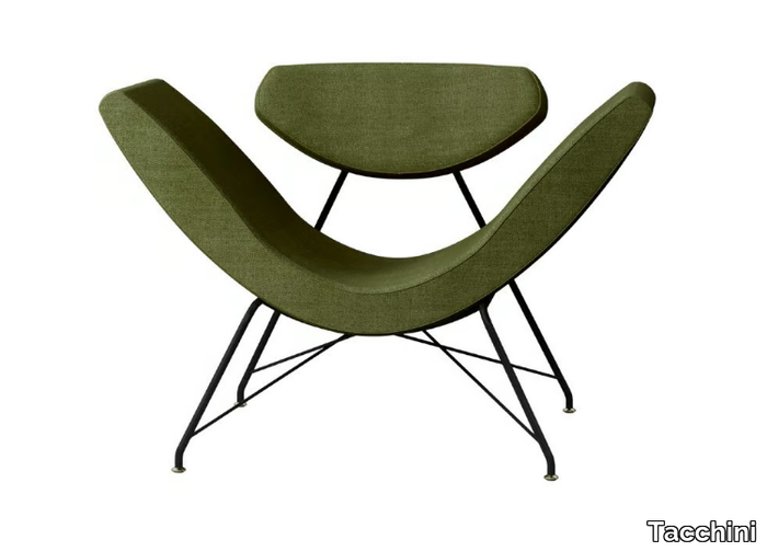 REVERSIVEL - Upholstered fabric easy chair with armrests _ Tacchini