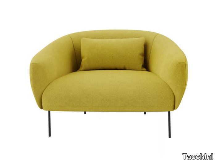 ROMA - Fabric armchair with armrests _ Tacchini