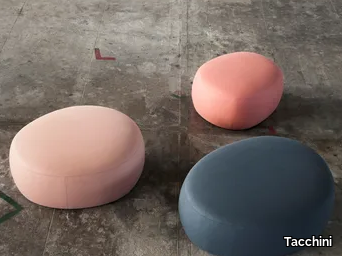 MATERA - Round fabric pouf _ Tacchini