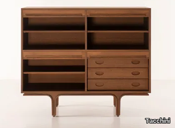 500/4 - Wooden sideboard with tambour doors _ Tacchini