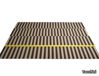 ANNI - Striped rectangular handmade wool rug _ Tacchini