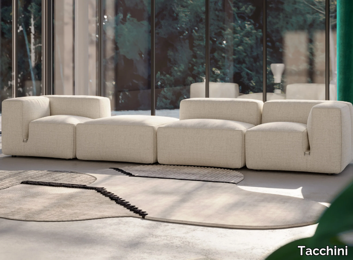 LE MURA - Modular fabric sofa _ Tacchini