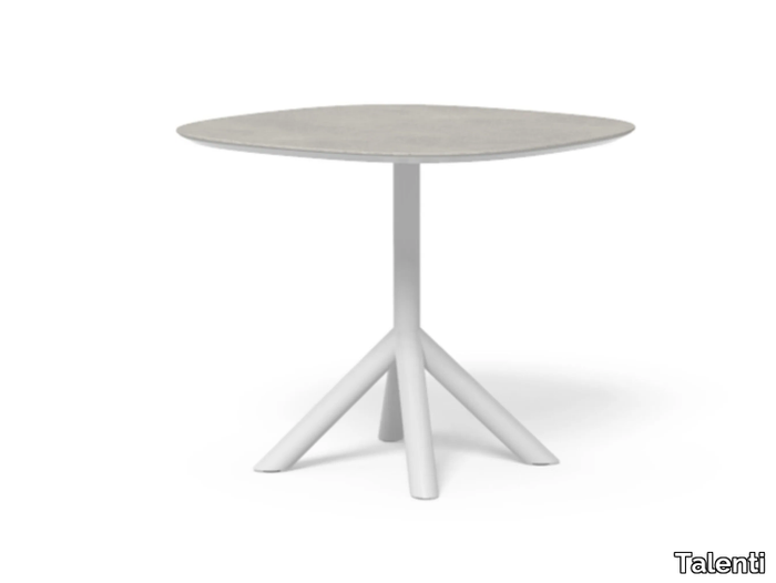 CORAL - Garden table in aluminum and top in porcelain stoneware _ Talenti