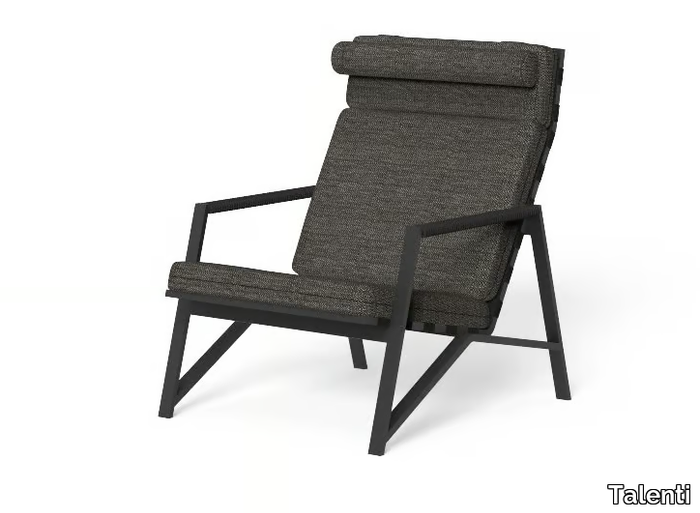 COTTAGE - Garden armchair with removable cover with armrests _ Talenti