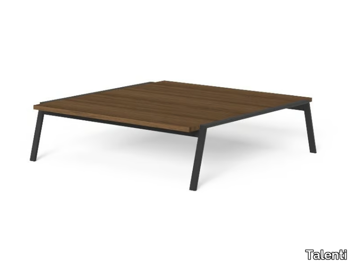 COTTAGE - Low iroko coffee table _ Talenti