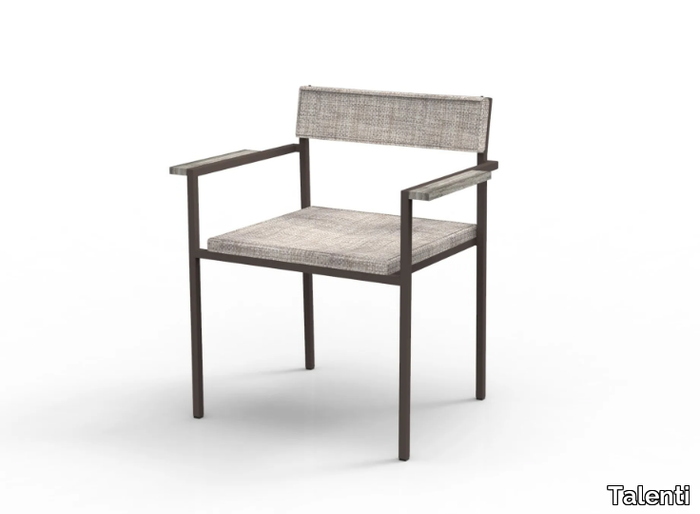 CASILDA - Stackable garden chair with armrests _ Talenti