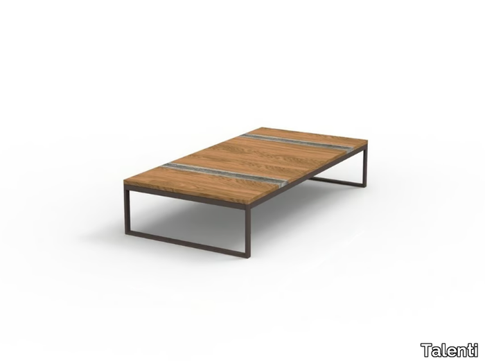 CASILDA - Rectangular wooden garden side table _ Talenti