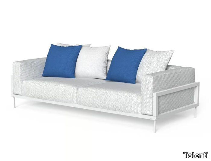 CLEOSOFT-ALU - 3 seater fabric garden sofa _ Talenti