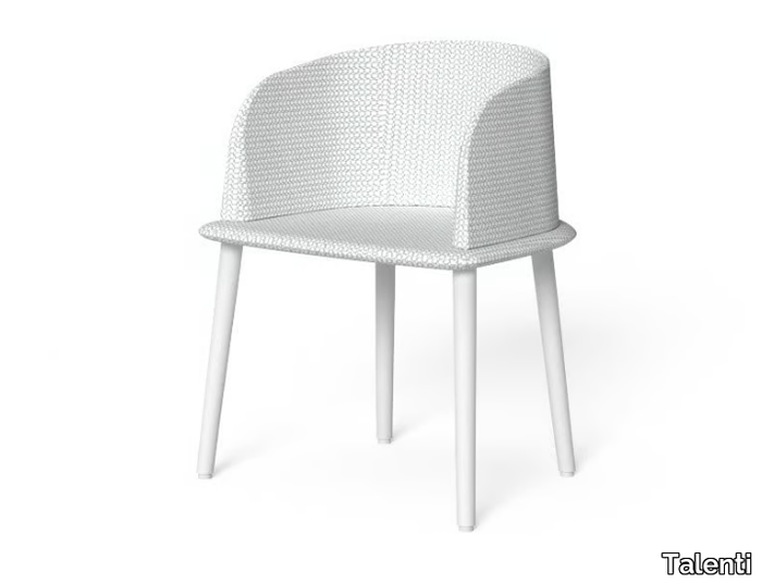 CLEOSOFT-ALU - Fabric garden chair with armrests _ Talenti