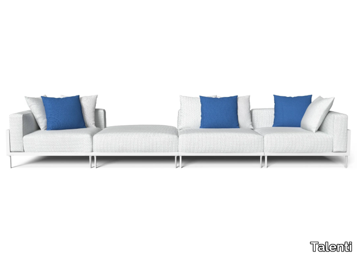 CLEOSOFT-ALU - Sectional fabric garden sofa _ Talenti