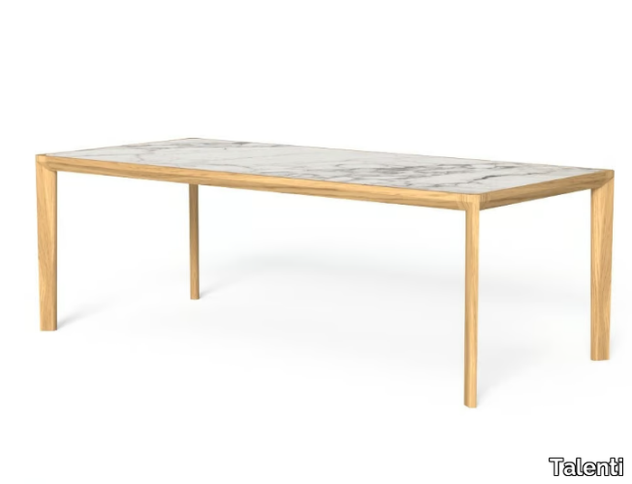 CLEOSOFT-WOOD - Rectangular dining table _ Talenti