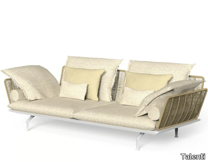 CRUISE ALU - Upholstered fabric garden sofa _ Talenti