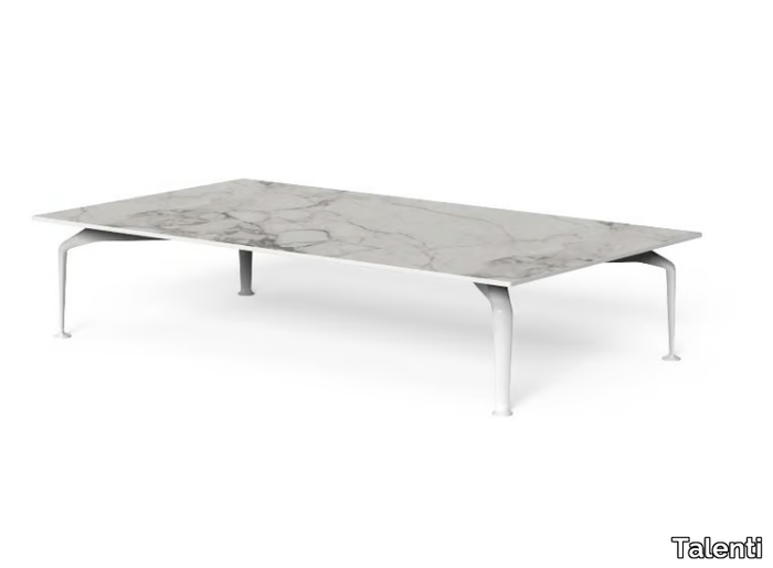 CRUISE ALU - Rectangular porcelain stoneware coffee table _ Talenti