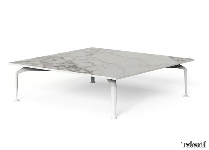 CRUISE ALU - Square porcelain stoneware coffee table _ Talenti