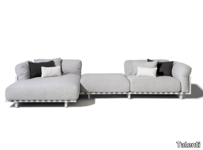 ARGO-ALU - Modular fabric garden sofa _ Talenti