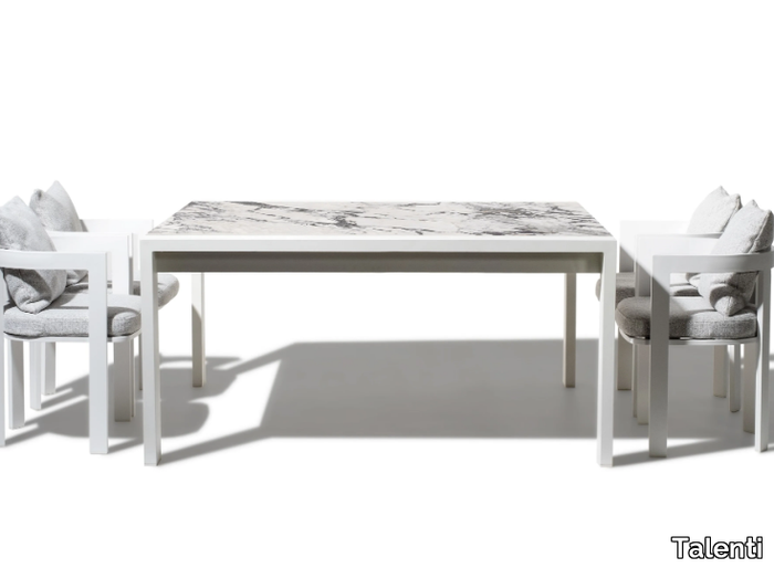 ARGO-ALU - Rectangular garden table _ Talenti