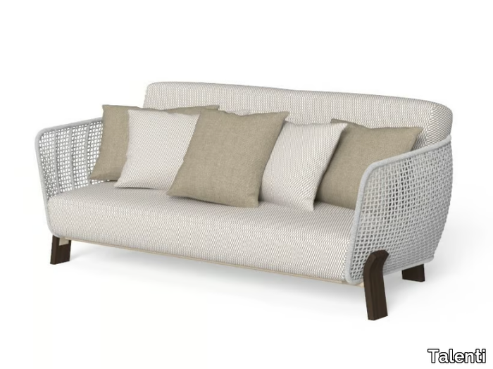 ARGO-WOOD - 2 seater fabric garden sofa _ Talenti