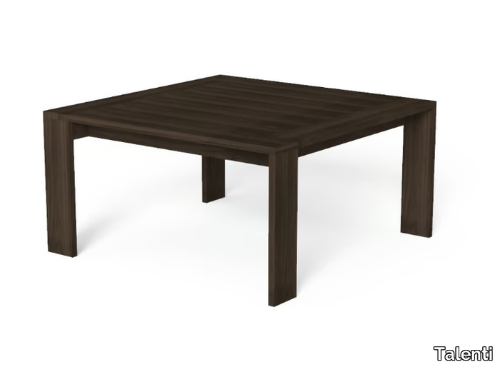 ARGO-WOOD - Square Accoya® wood garden table _ Talenti