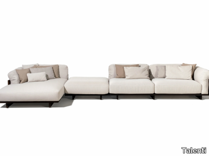 ARGO-WOOD - Sectional fabric garden sofa _ Talenti