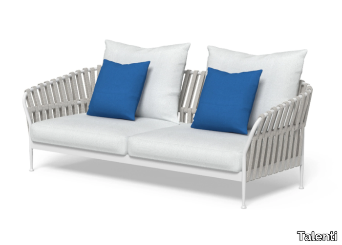 FRAME - 2 seater fabric garden sofa with removable cover _ Talenti