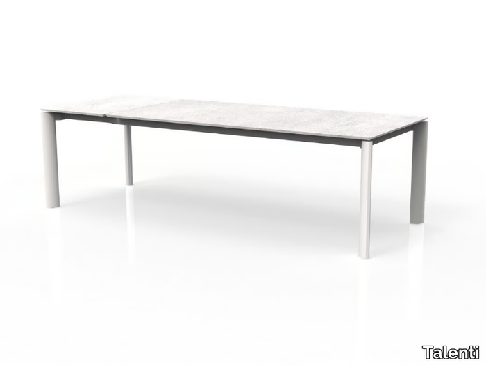 MILO - Extending ceramic garden table _ Talenti