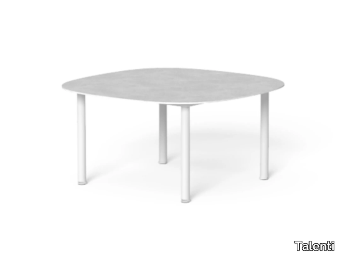 SLAM - Square porcelain stoneware garden side table _ Talenti