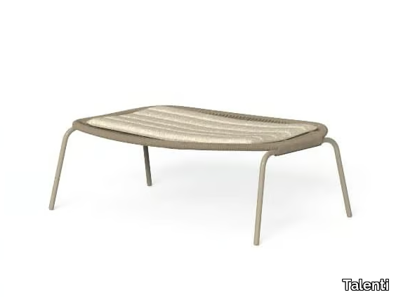 PANAMA - Rectangular rope garden footstool _ Talenti