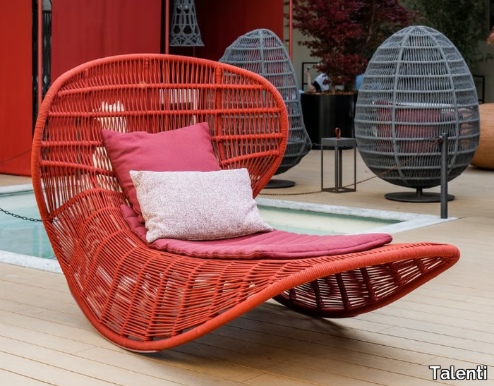 PANAMA ROCKING - Rocking rope garden armchair _ Talenti