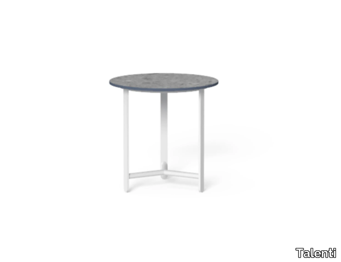 RIVIERA - Round porcelain stoneware garden side table _ Talenti