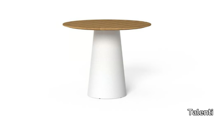 DOLCEVITA - Steel and wood garden table _ Talenti